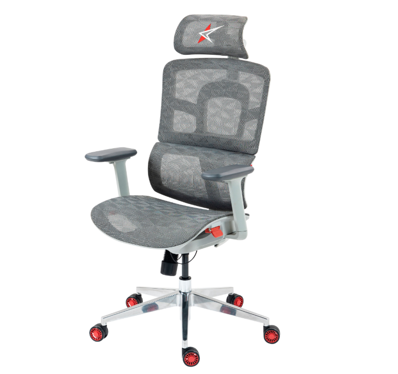 Silla Ergon mica DRAGSTER M3 TriMesh Soporte m x 180 kg Apoya Brazos 4D Gris-4