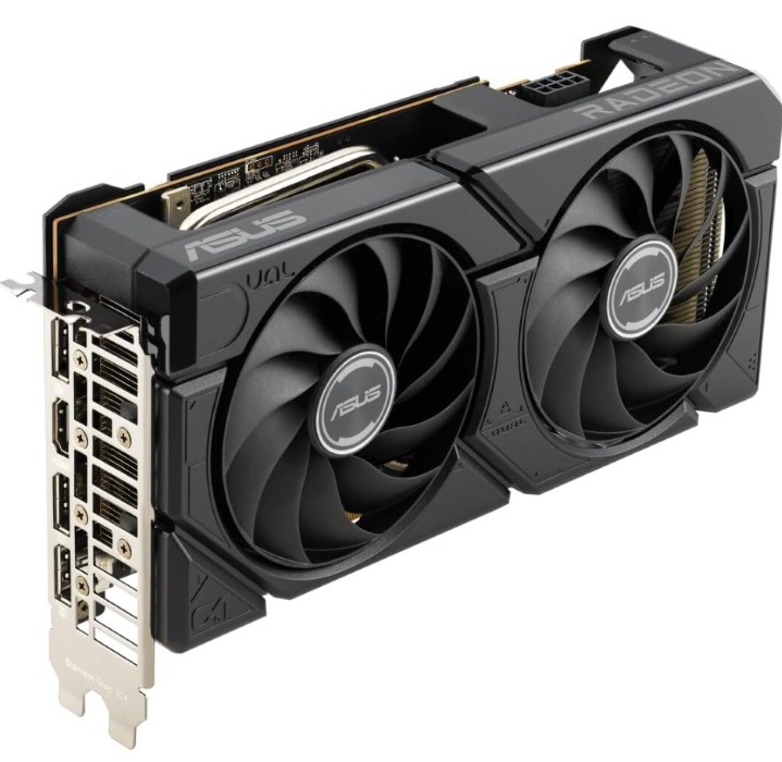 Tarjeta de Video Asus Dual AMD Radeon RX 7600 8G EVO OC Edition 8 GB GDDR6 128 bits PCIe 4 0-2