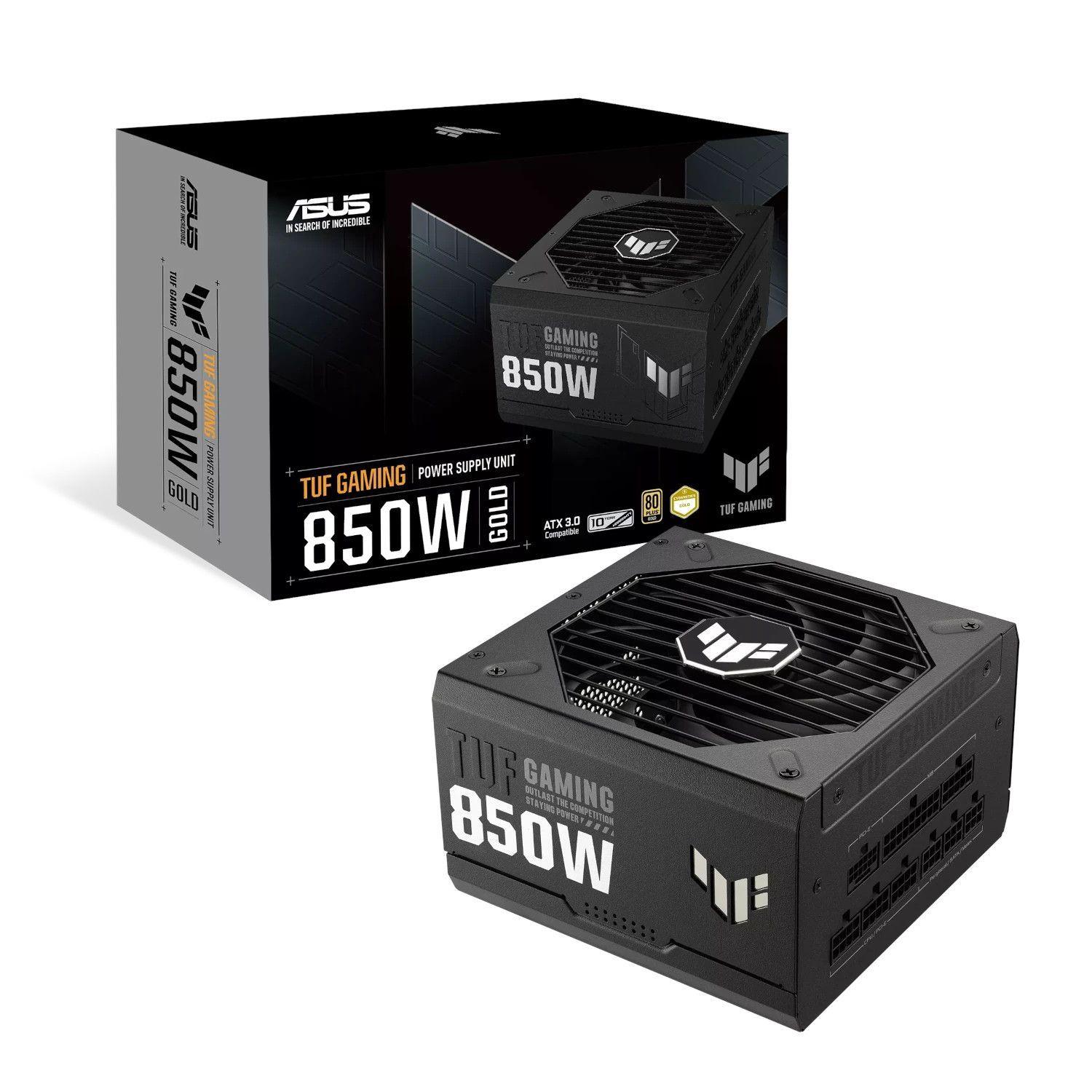 Fuente De Poder Tuf Gaming 850w 80 Pl Gold Full Modular Negro Asus-0