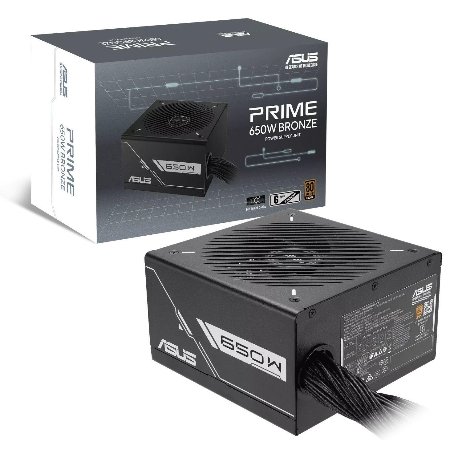 Fuente De Poder - Certificada - Asus Prime-650b - 80 Bronze-0