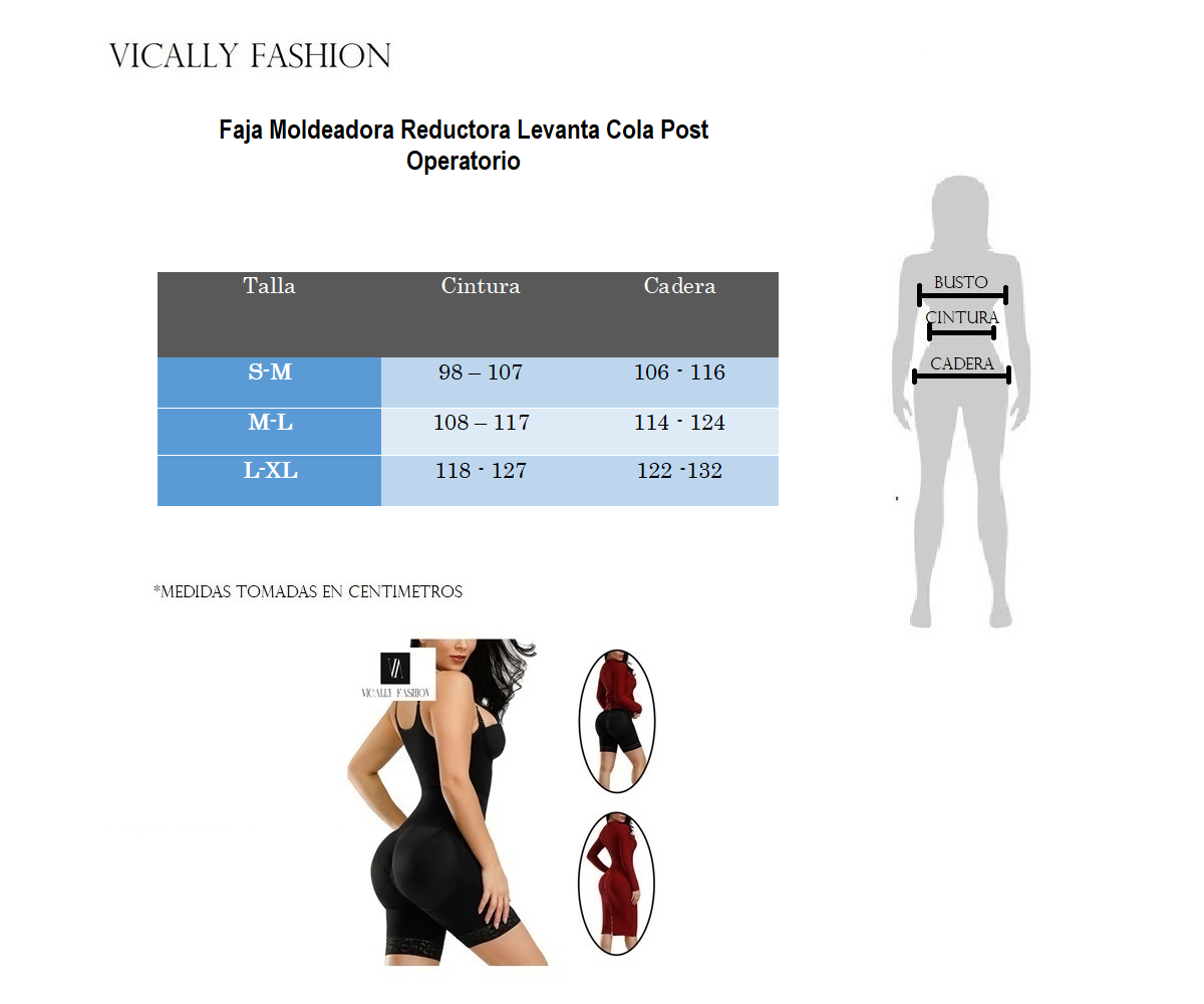 Faja Moldeadora Reductora Levanta Cola Post Operat-2