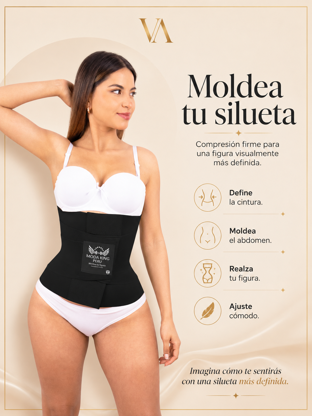Faja Moda King Reloj De Arena Original -4