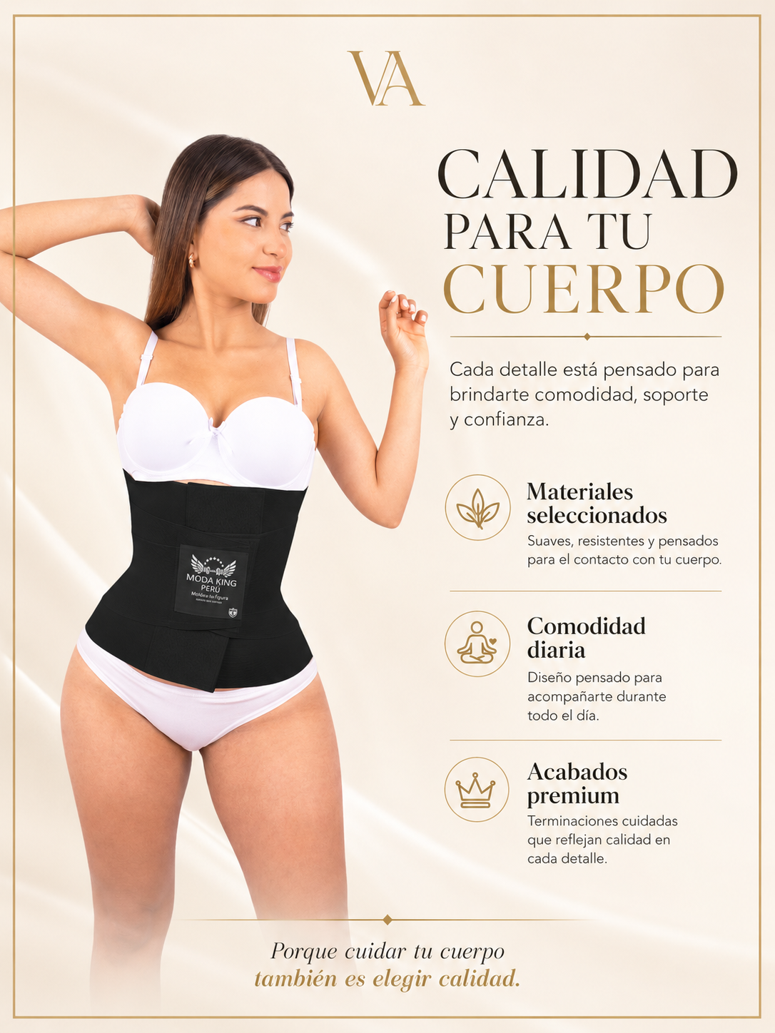 Faja Moda King Reloj De Arena Original -6