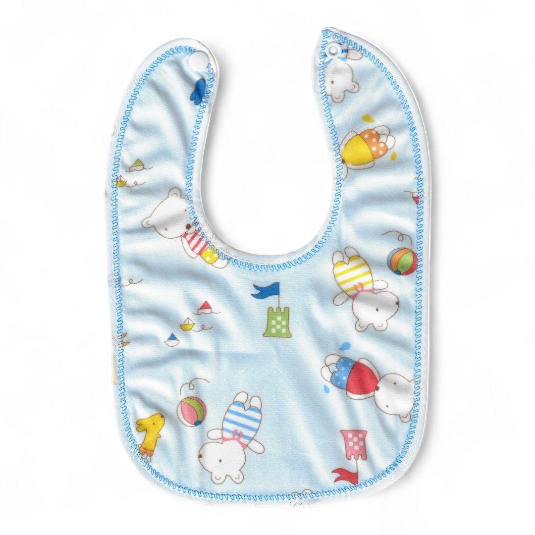 Pack 4 Hermosos Baberos Para Bebé 100% Impermeable-1