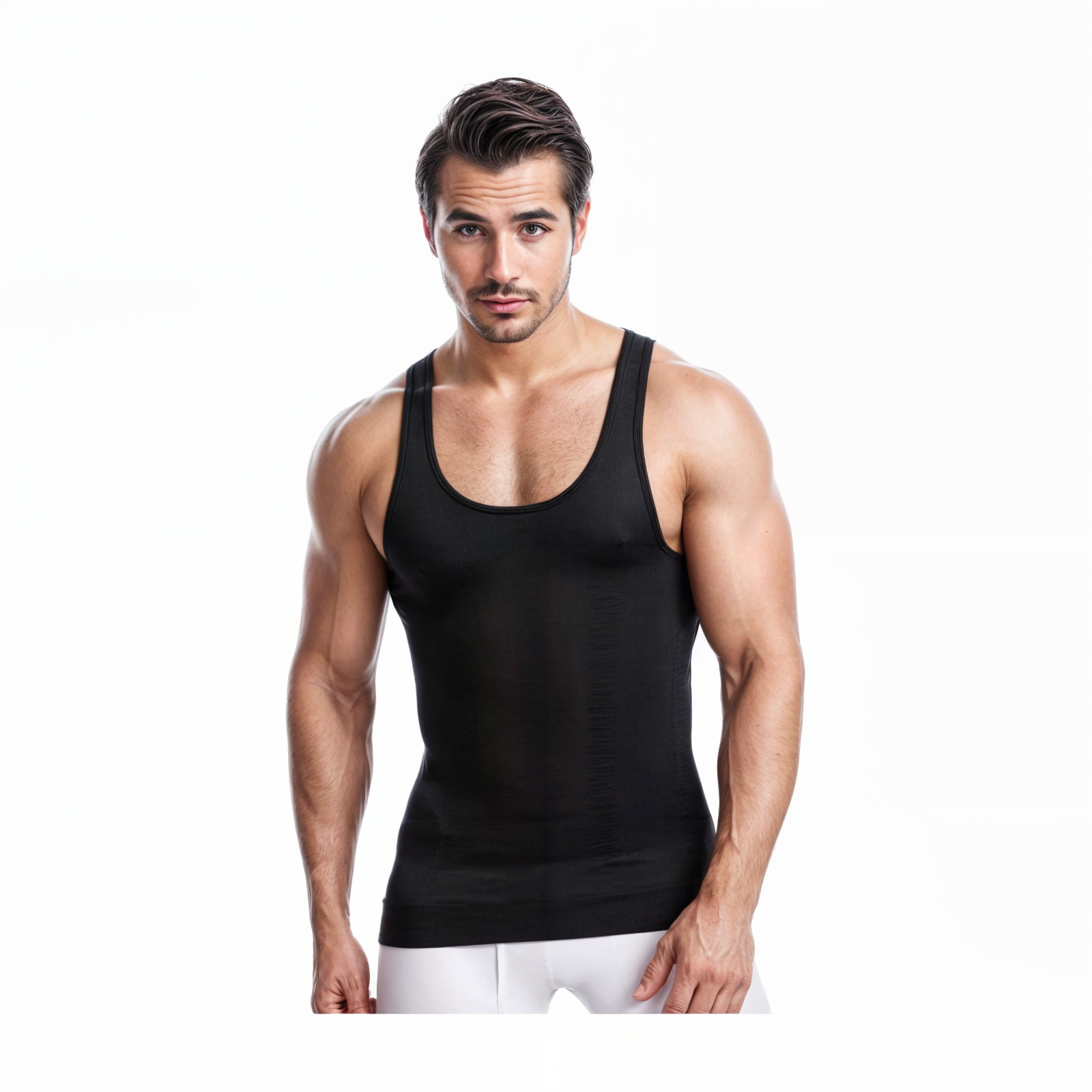 Camiseta Polera Faja Reductora Compresora Modeladora Hombre-2
