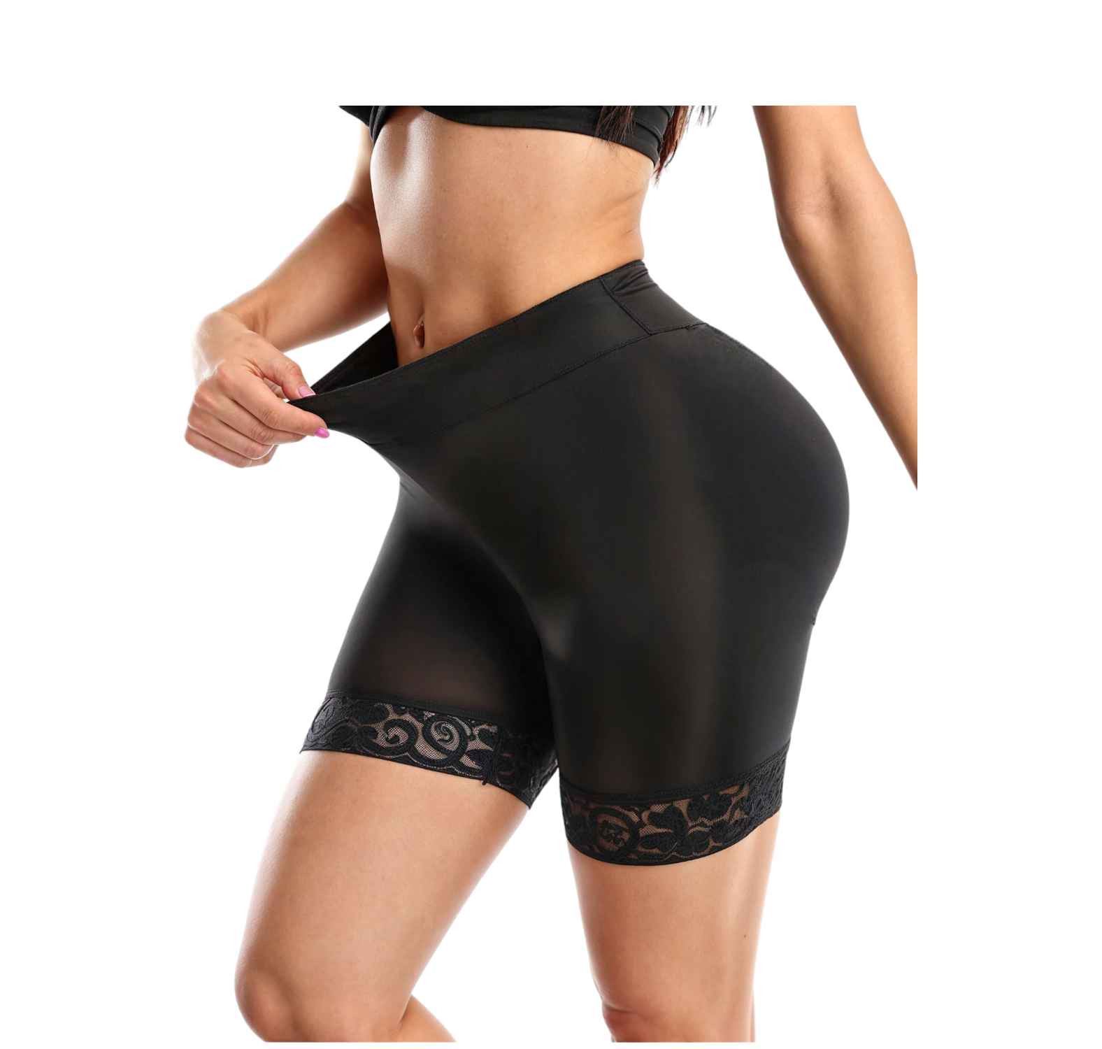 Faja Short Con Varillas y Silicona Antideslizante Levanta Cola-0