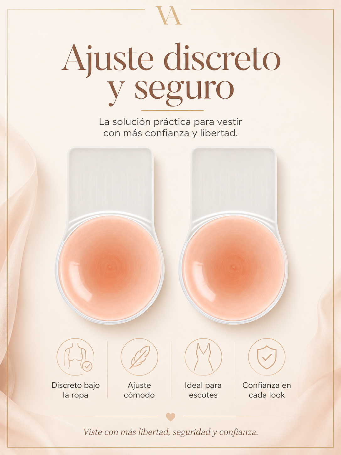 Adhesivo Levanta Busto Silicon, Conejo Cubre Pezón-4