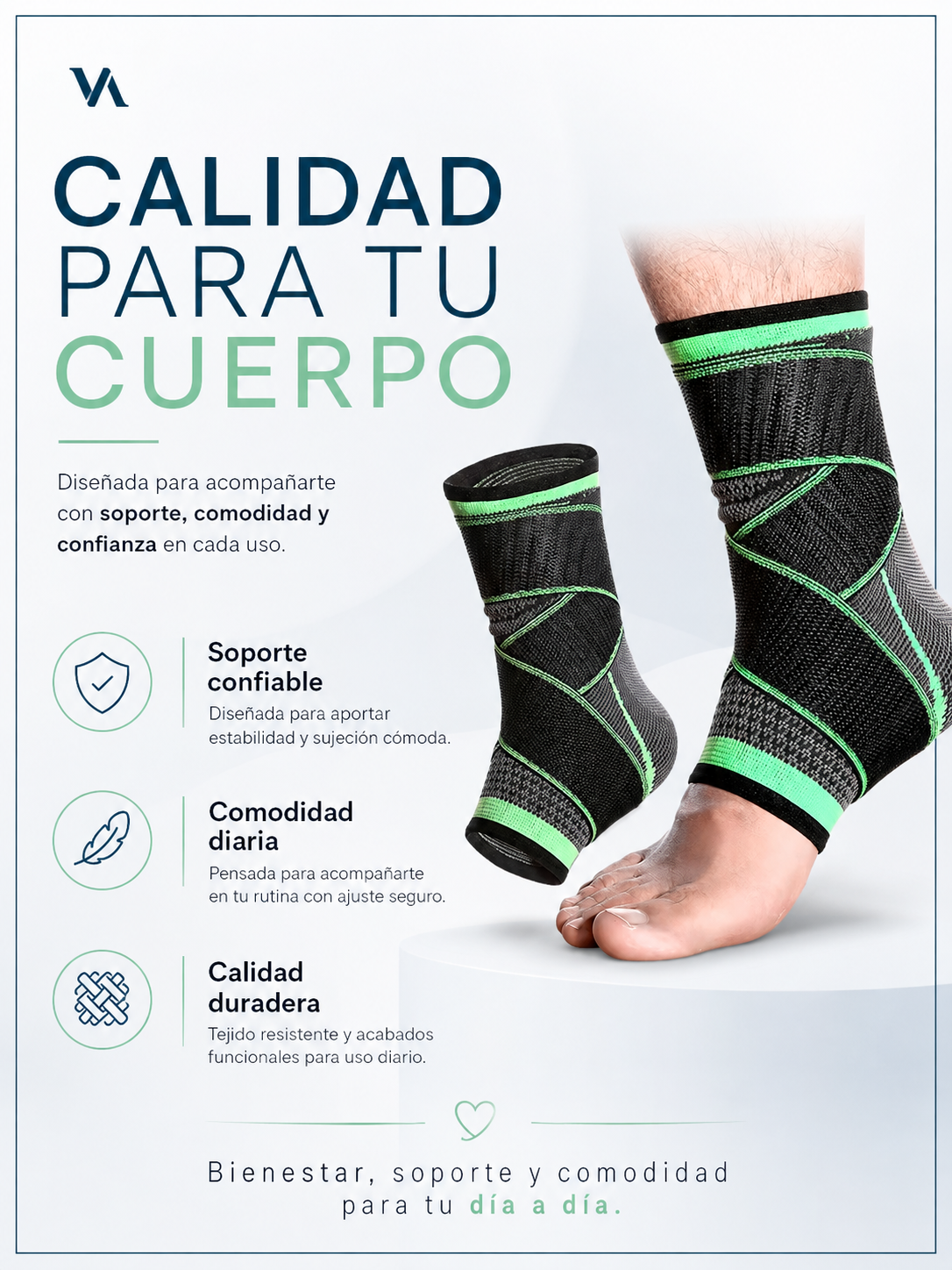 Tobillera Venda Elastica Ortopedica Compresión-7