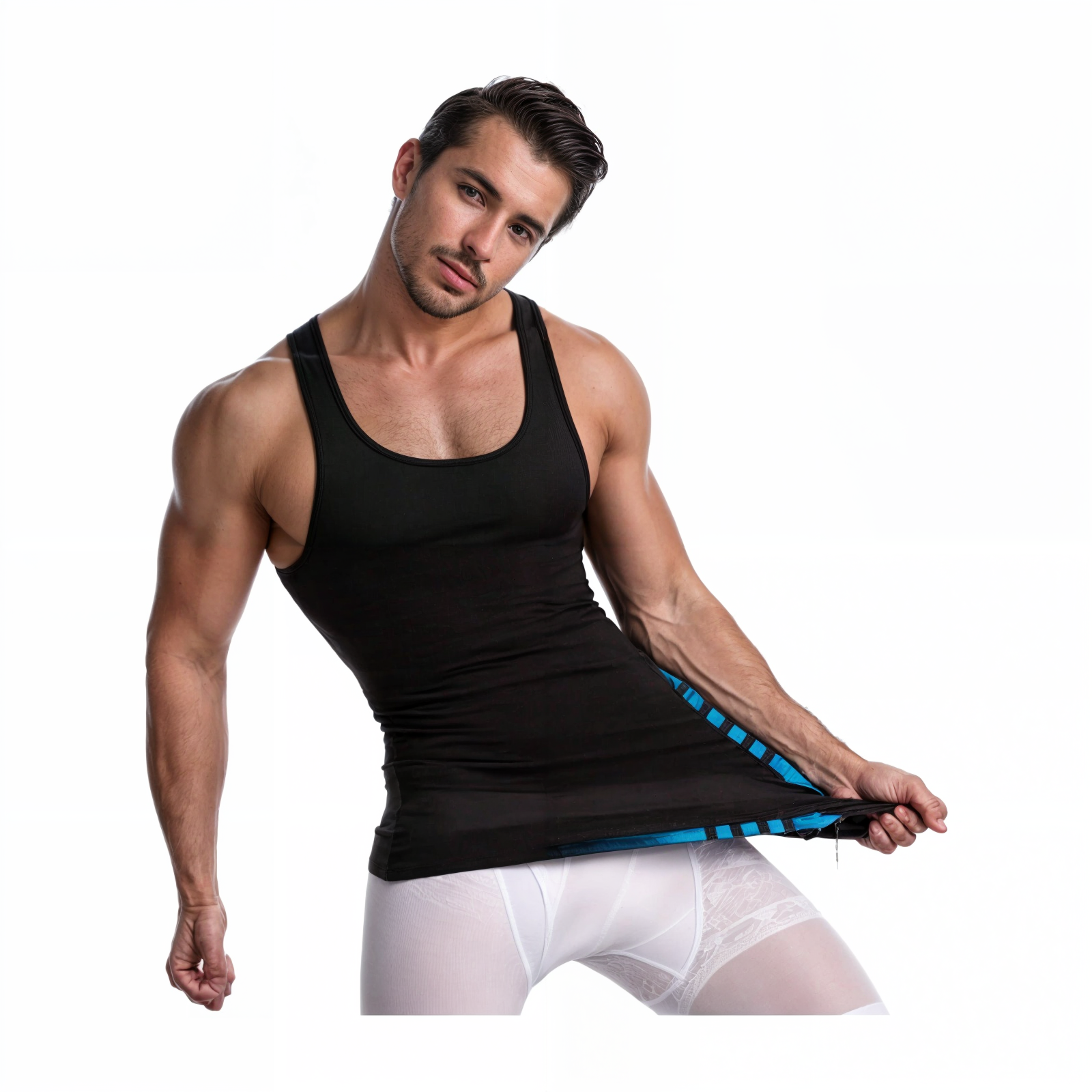 Pack 2 Camiseta Polera Faja Reductora Compresora Modeladora-1