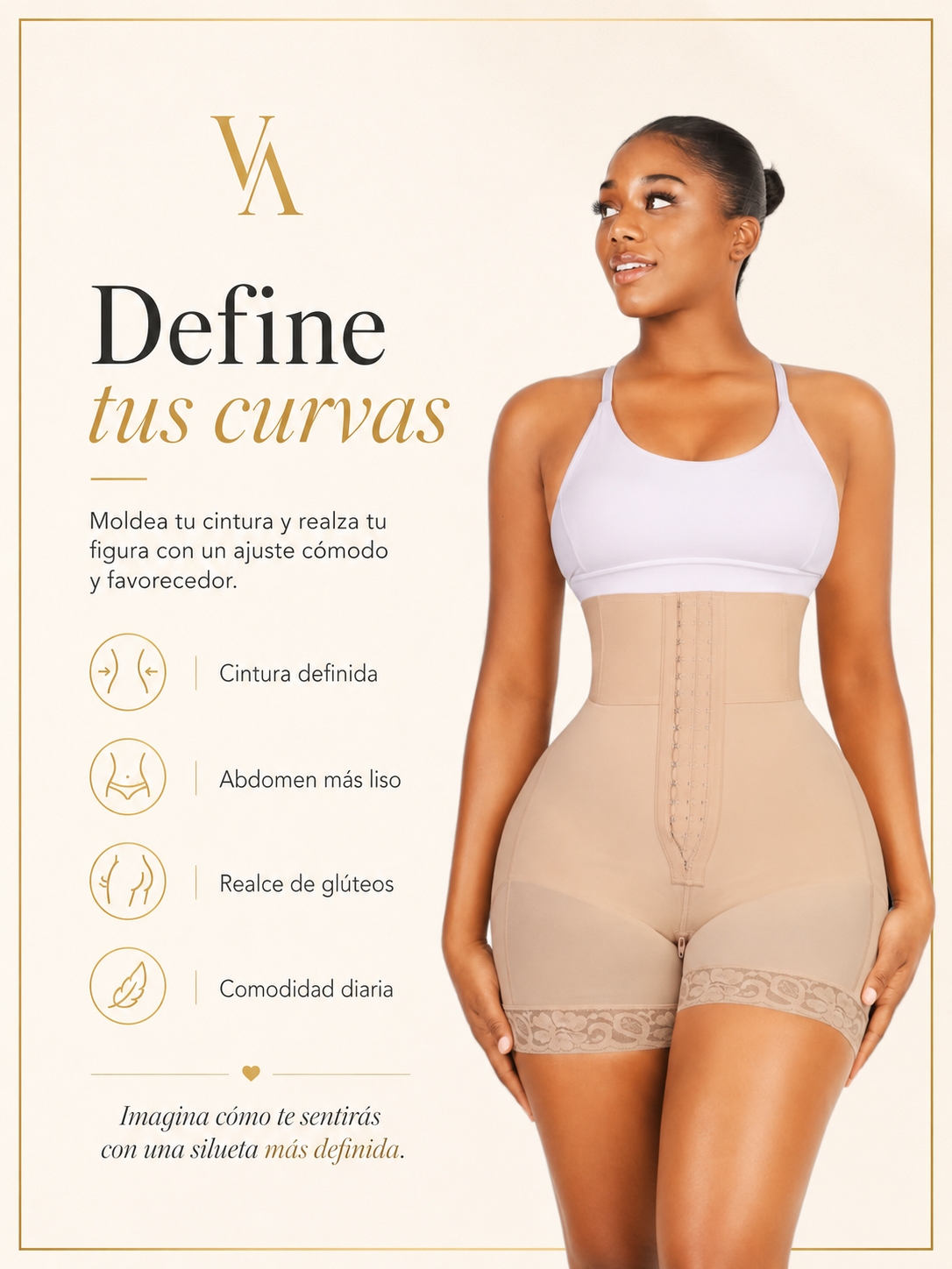 Faja Moldeadora de Cintura Alta con Realce de Gluteos-4