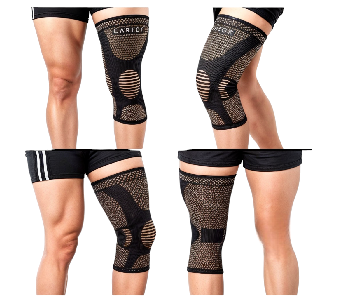 Rodillera Deportiva Ortopédica Soporte Con Fibra de Cobre -6