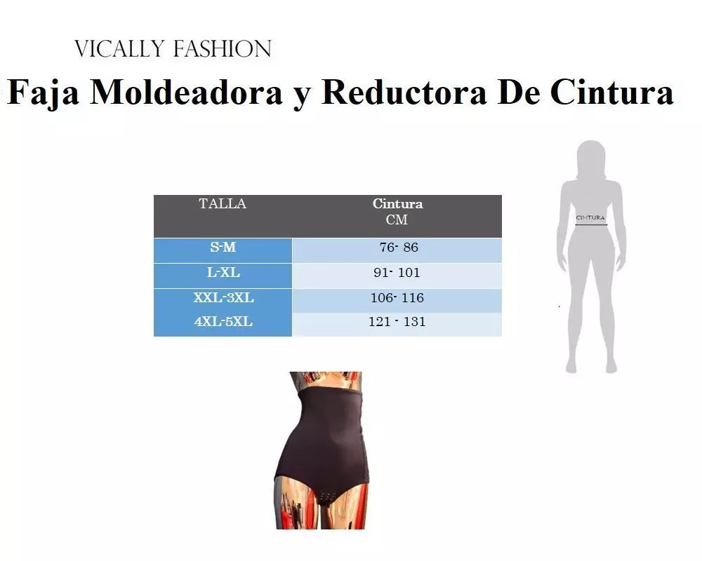 Faja Modeladora De Cintura Y Abdomen Con Broches A-3