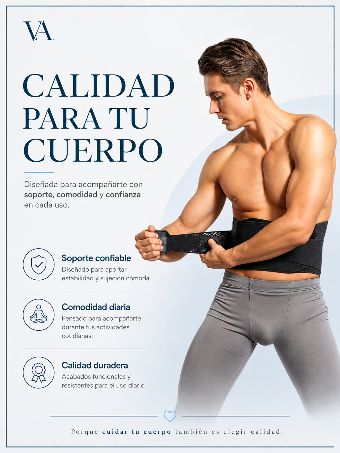 Faja Para Contención Y Compresión De Postura Lumbar Unisex-9
