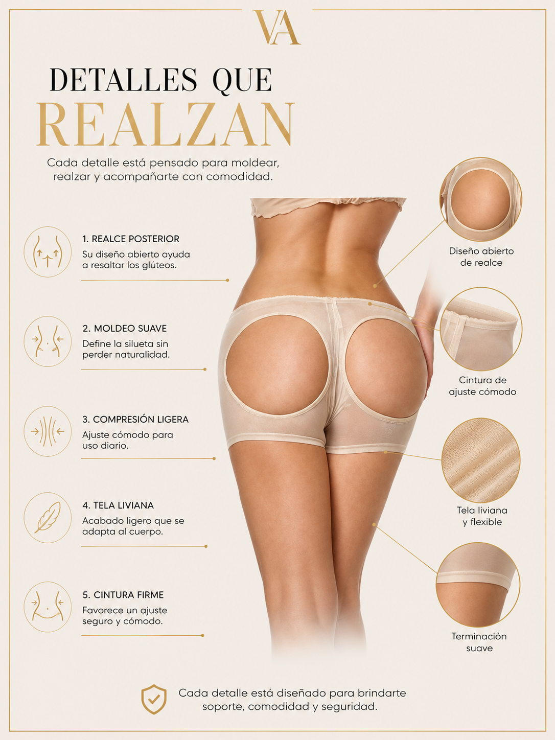 Short Levanta Gluteos Modela Realza Livianos-5