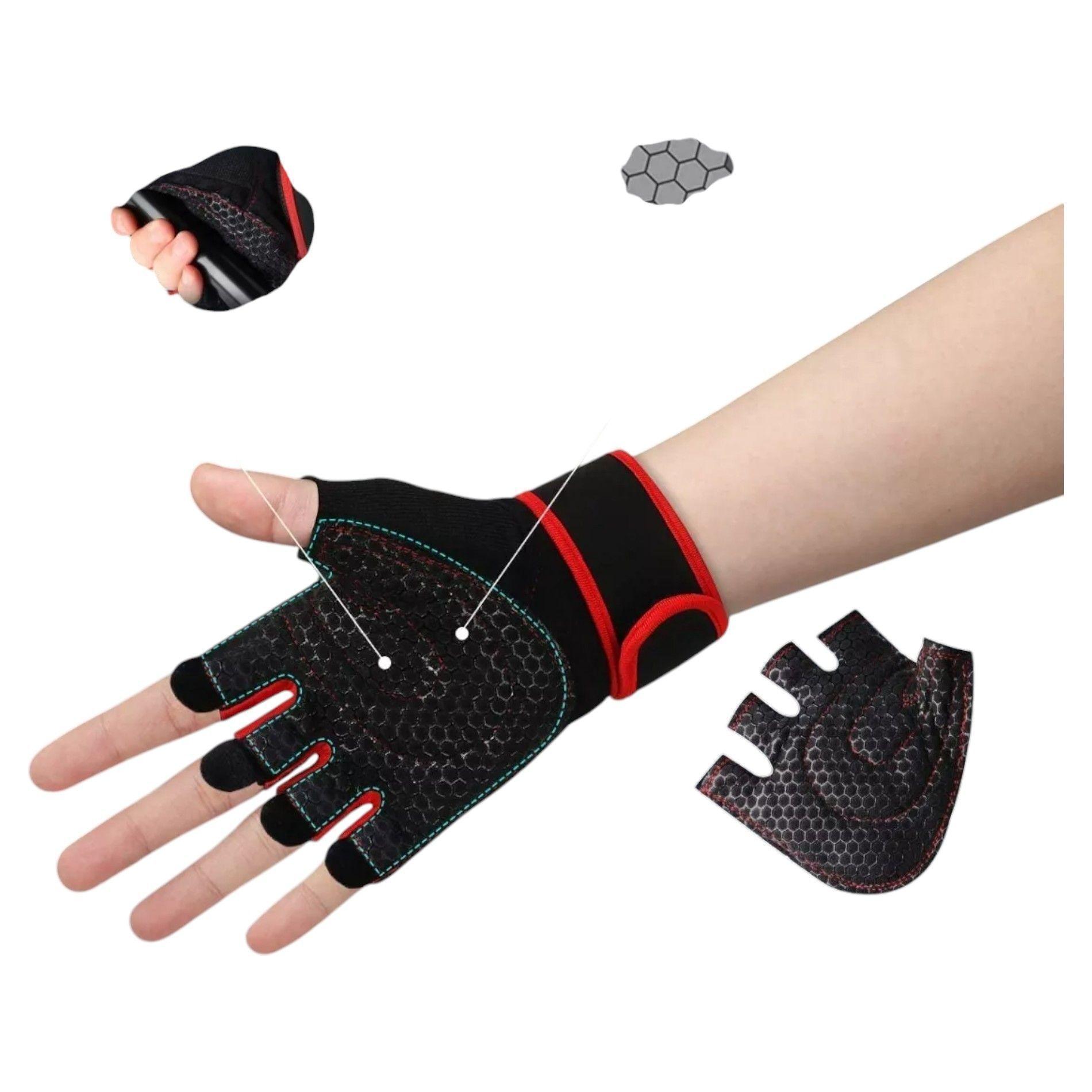 Guantes De Gimnasio Ejercicio Pesas Treking Multifuncional-2