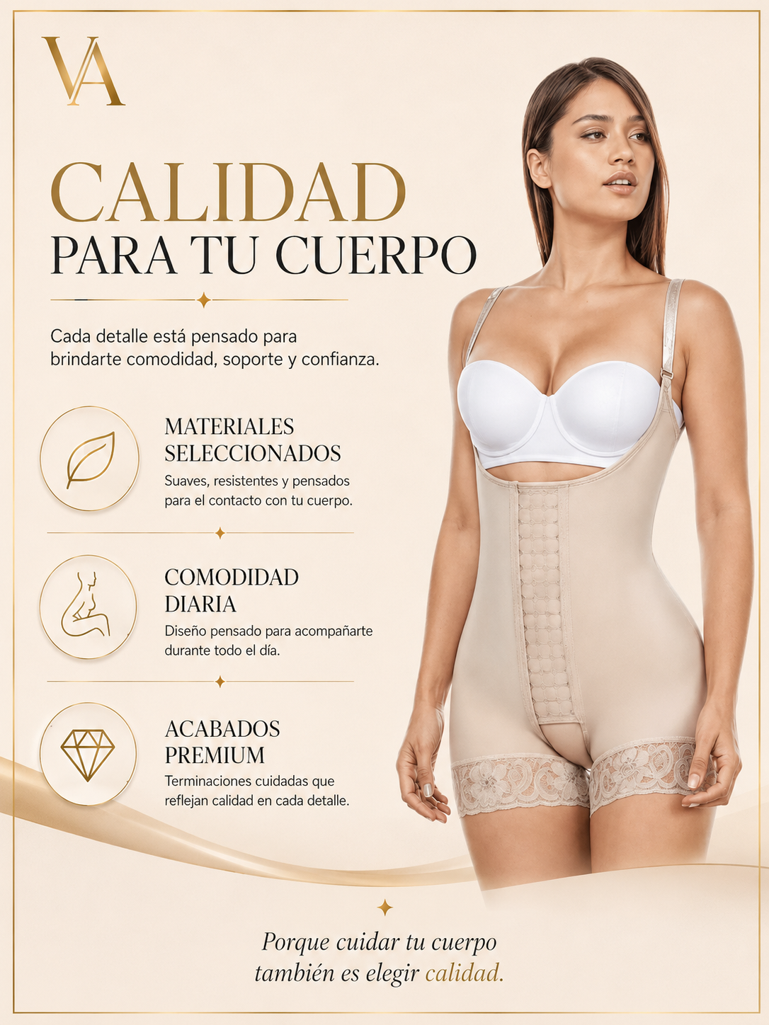 Faja Short Levanta Cola Alta Compresión Estilo Colombiana-5