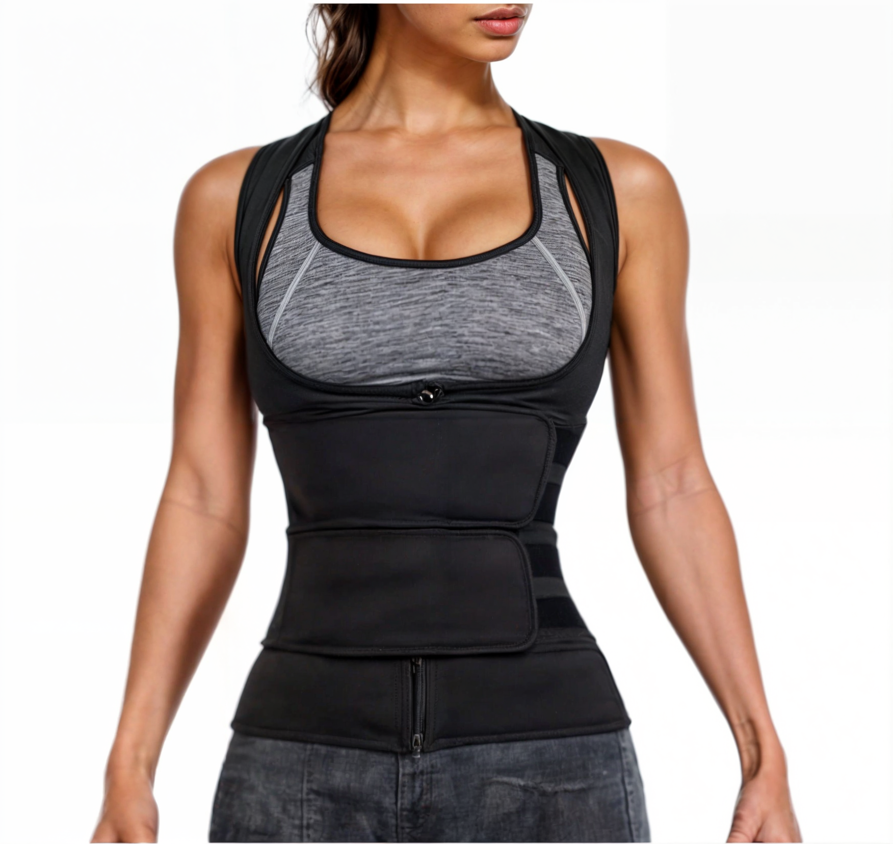 Faja De Neopreno Entrenador De Cintura Tipo Corsé -2