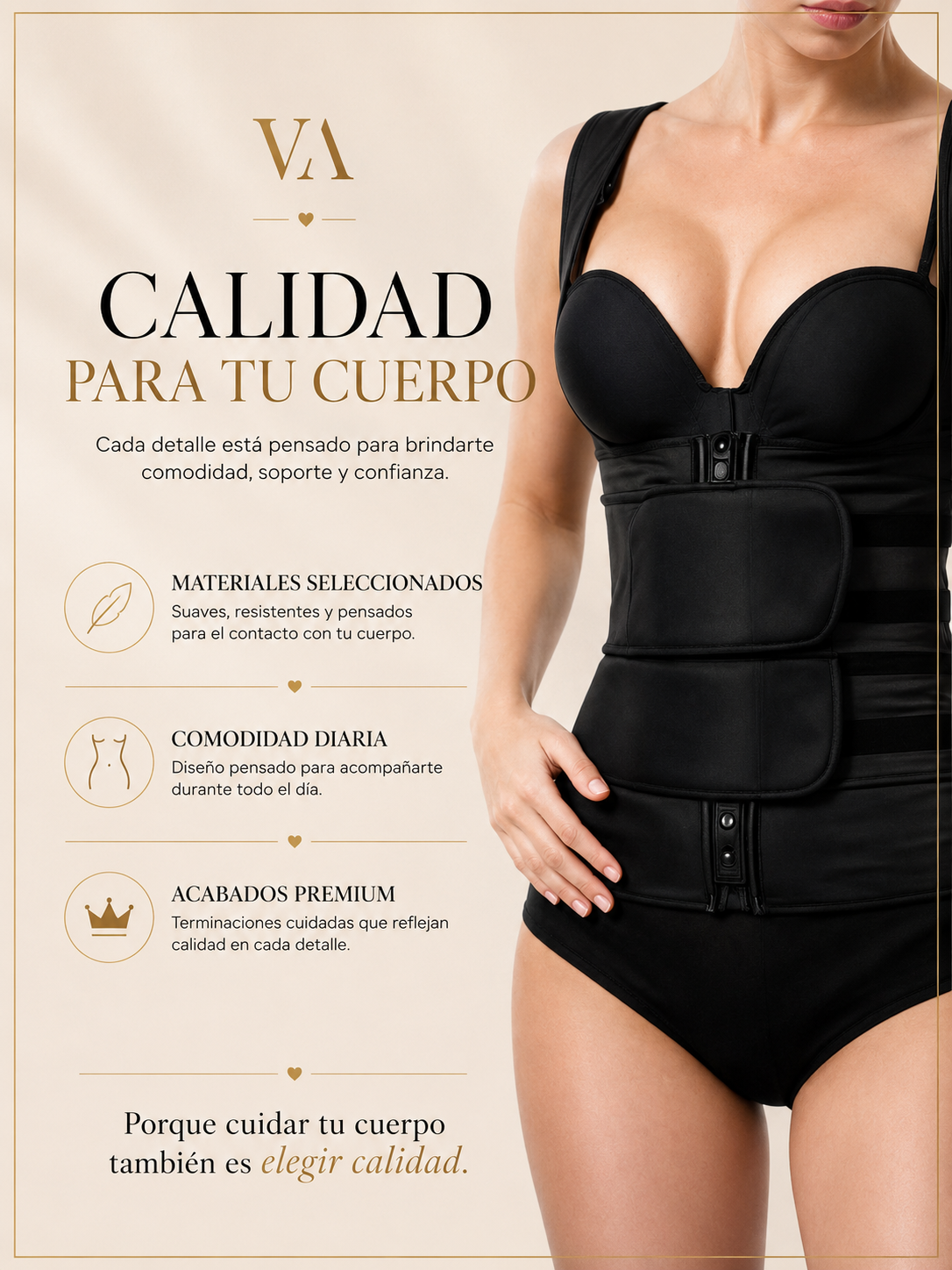 Faja De Neopreno Entrenador De Cintura Tipo Corsé -6