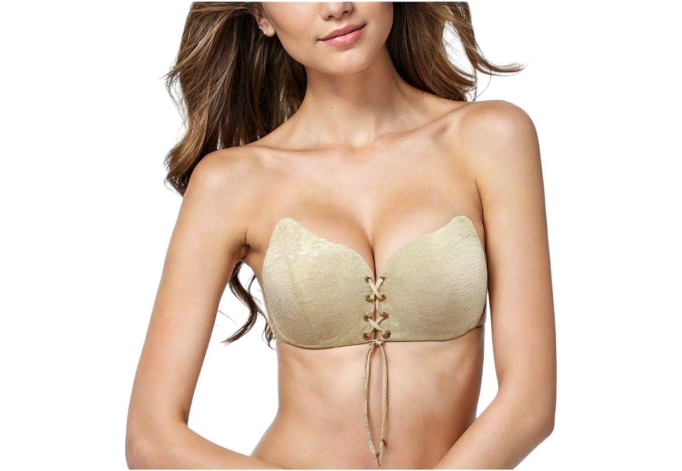 Brasier Adherible Invisible Copas Push Up Straples-2