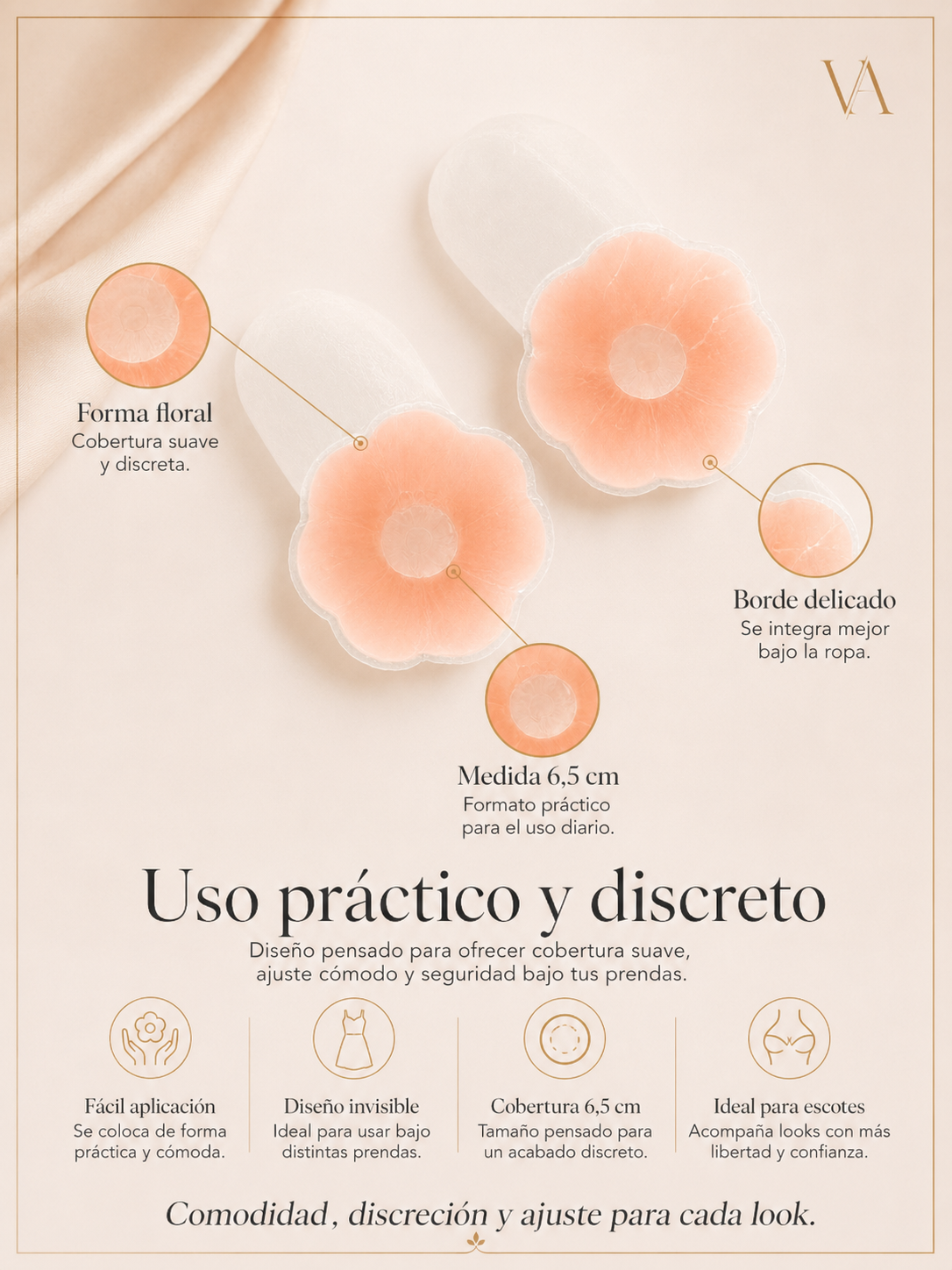 Crubre Pezon De Silicona Invisible Con Push Up-4