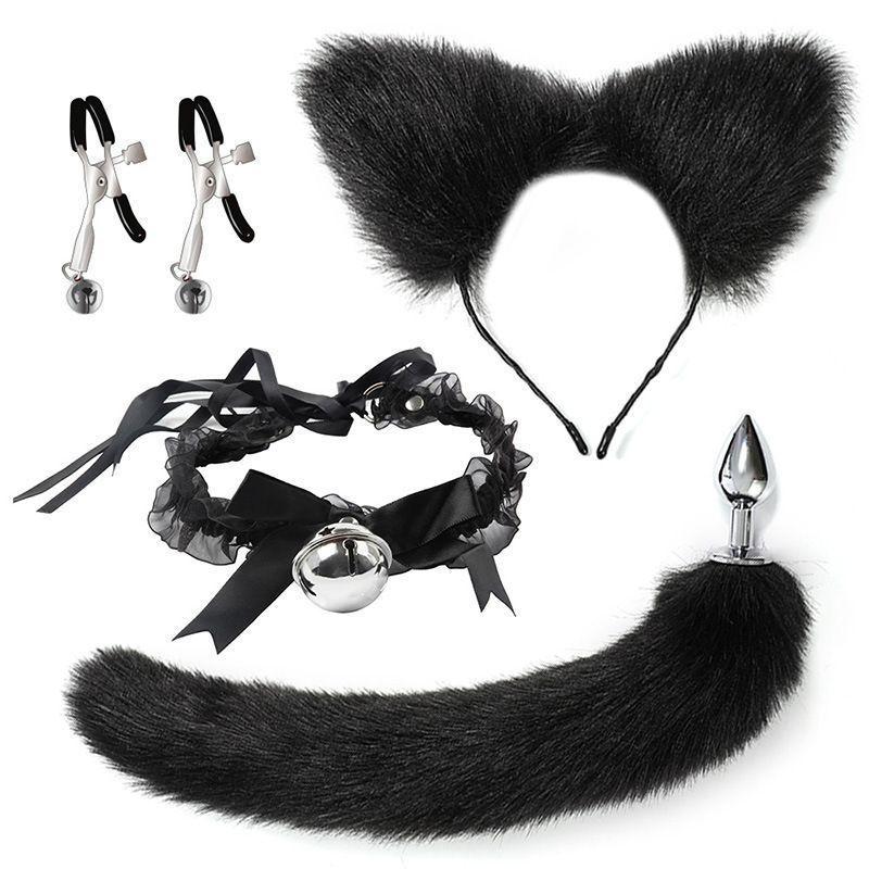 Kit Plug Anal Cola De Zorro-0