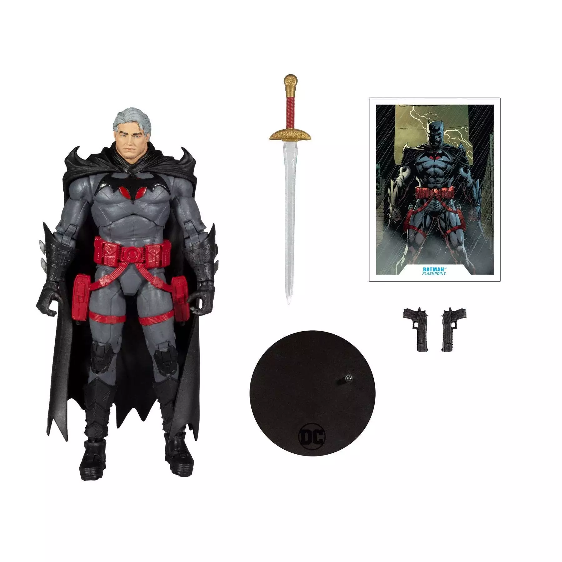 Figura batman Unmasked Flashpoint Dc Multiverse -1