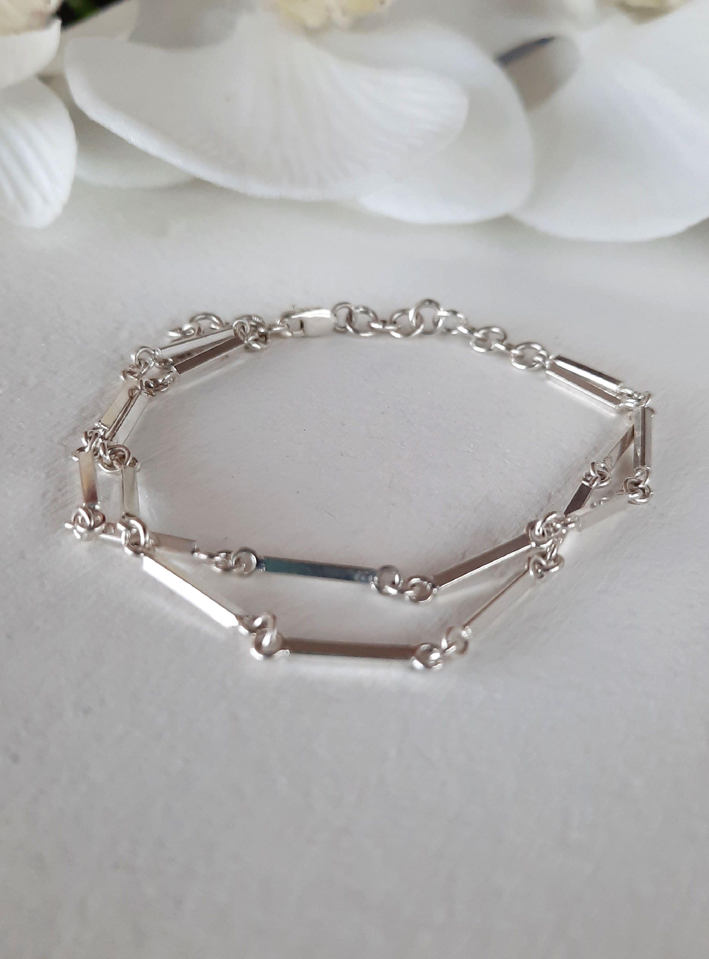Pulsera Plata Doble Mujer-1