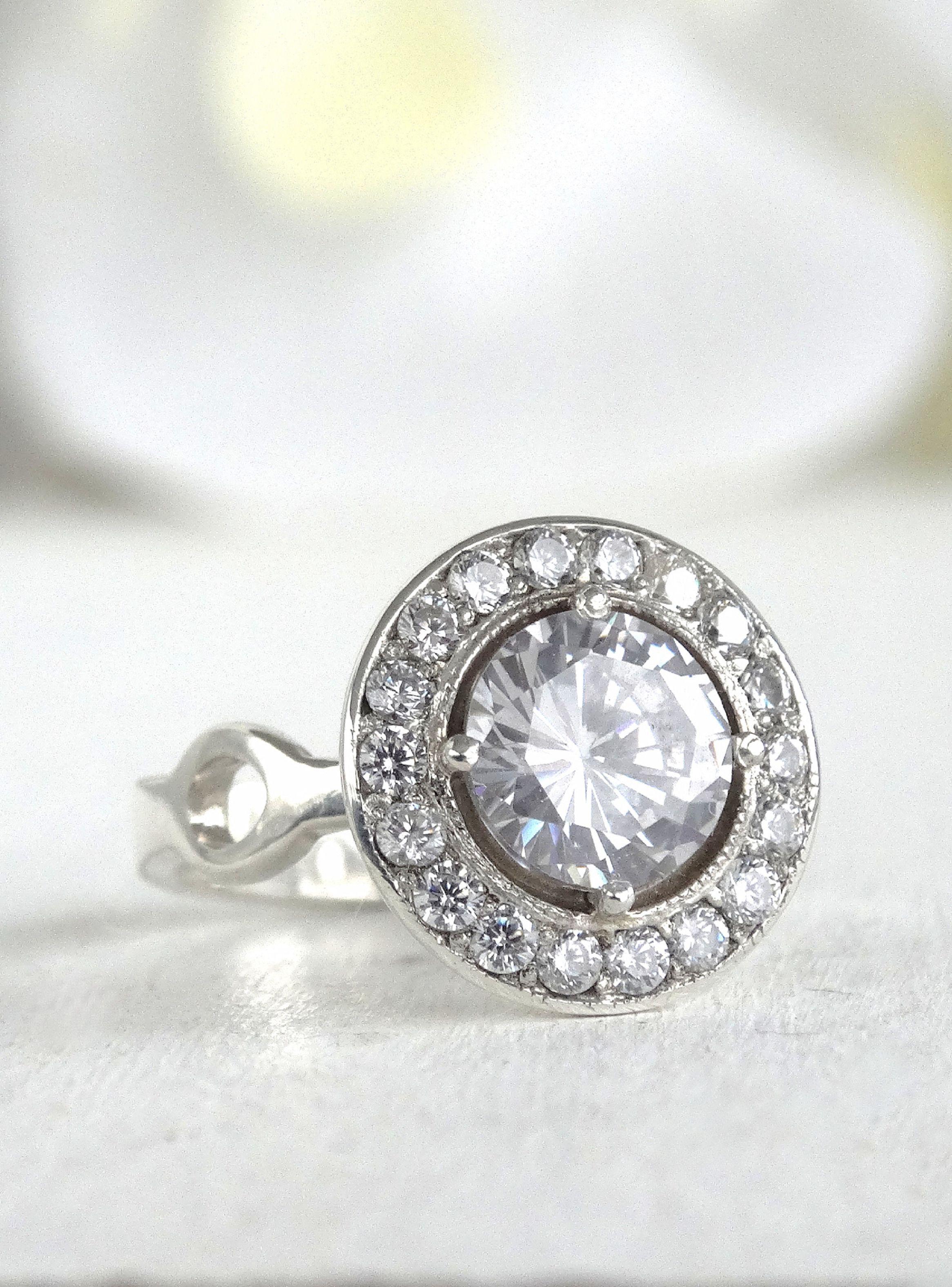 Solitario Plata Halo Circones-2