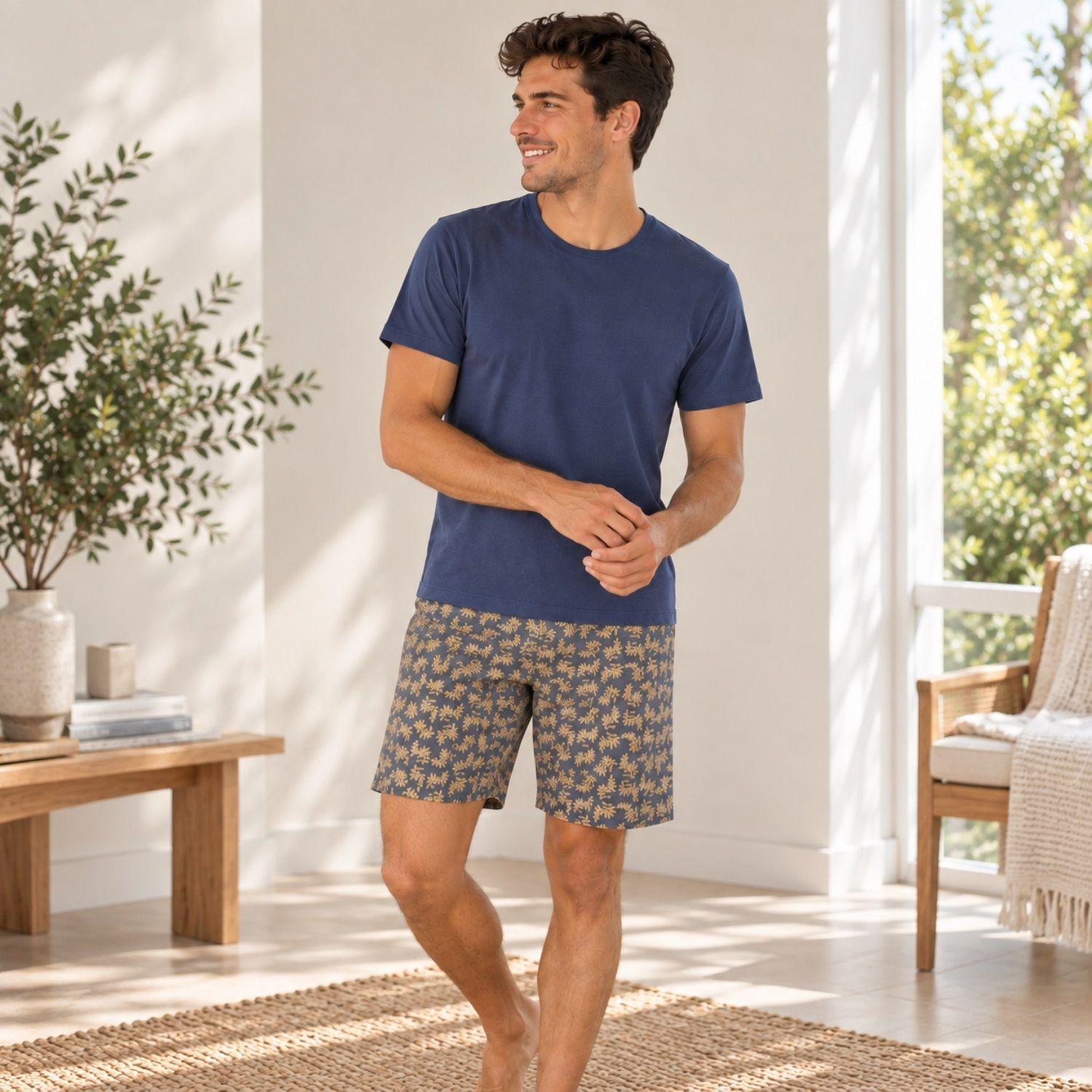 Pijama Hombre Clasico Estampado-3