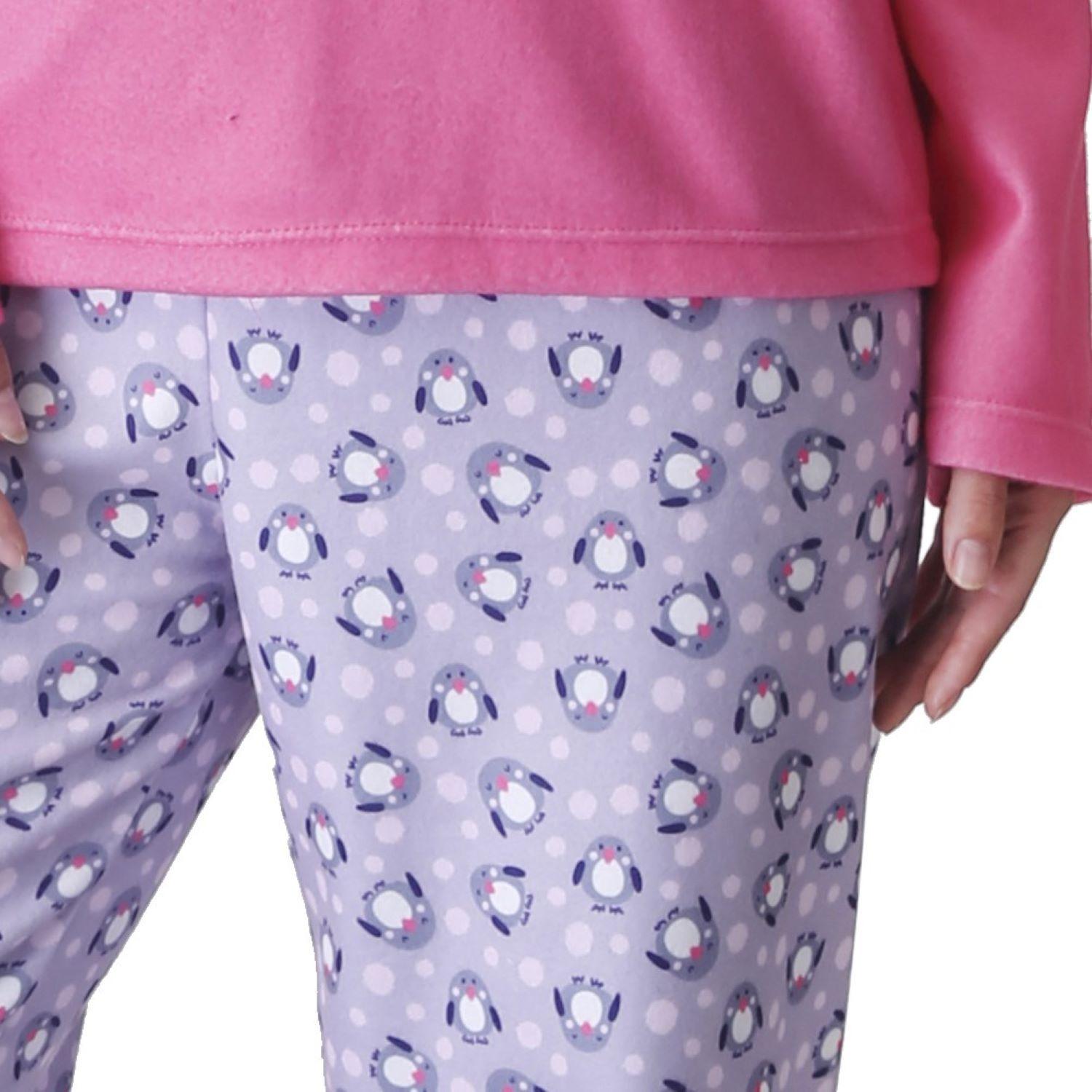 Pijama Pingüino Bordado Polar-2