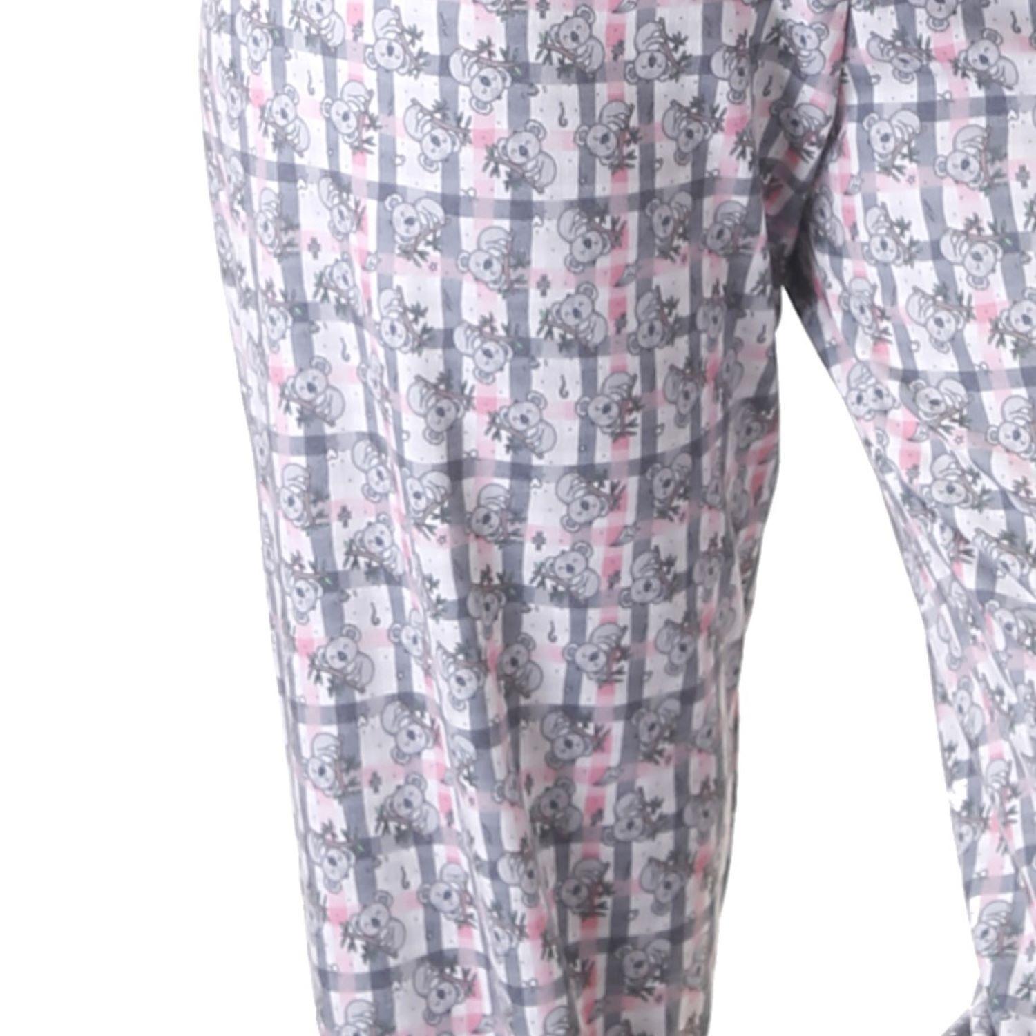 Pijama Mujer Koala Estampado Gamuza-2