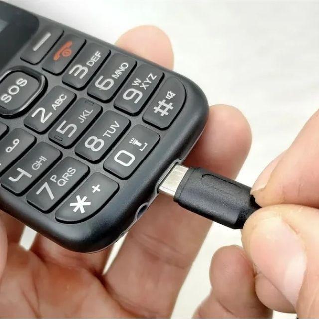 Teléfono Senior Bar Sos 4g Lte Mlab 2.4 9387 Teléfono Adulto Mayor Black Celular Botón Emergencia Du-2