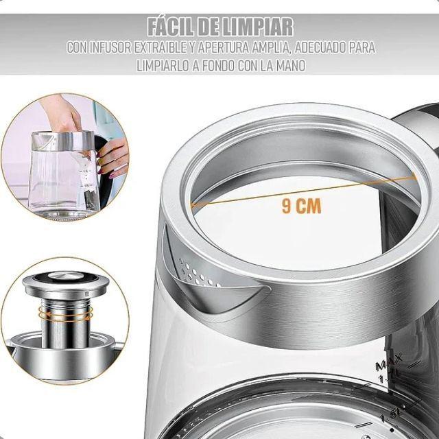 Hervidor De Vidrio Oster Hervidor Hervidor E Infusor De Té Oster Hervidor De Cero Inoxidable Hervido-4
