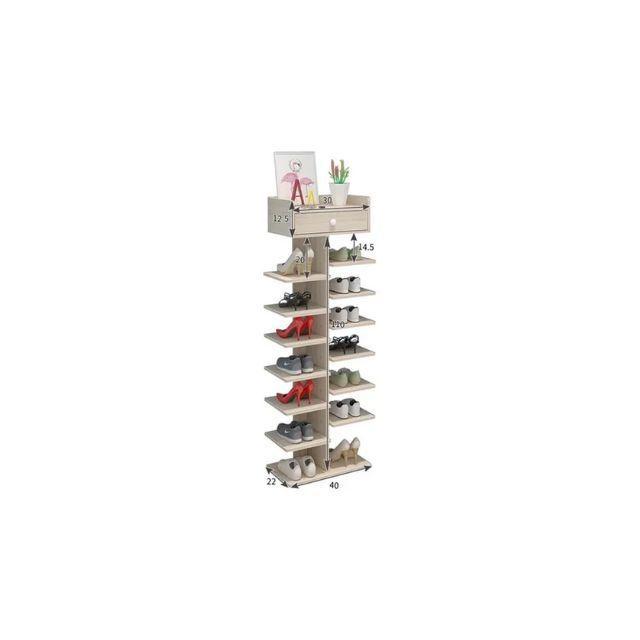Zapatero Organizador Estante Zapatos 14 Pcs Hall Armario-4