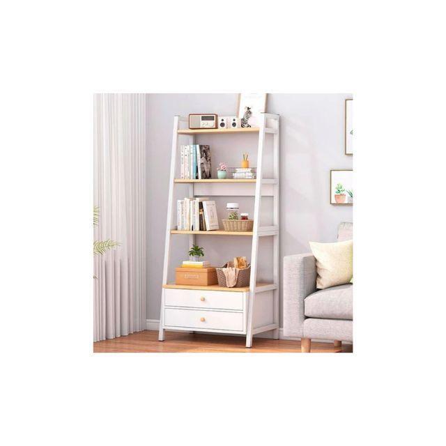 Estante Living 4 Niveles Con Cajones 150*43*30cm 2 Cajones-3