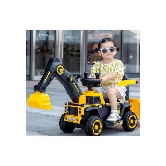 Corre Pasillo Excavadora Eléctrica Montable Para Niños-1