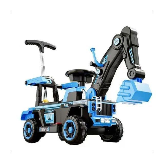 Corre Pasillo Excavadora Eléctrica Montable Para Niños-0