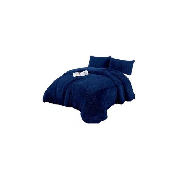 Cobertor Para Cama Plumón Invierno Chiporro Liso Peludo De 2 Plazas-0