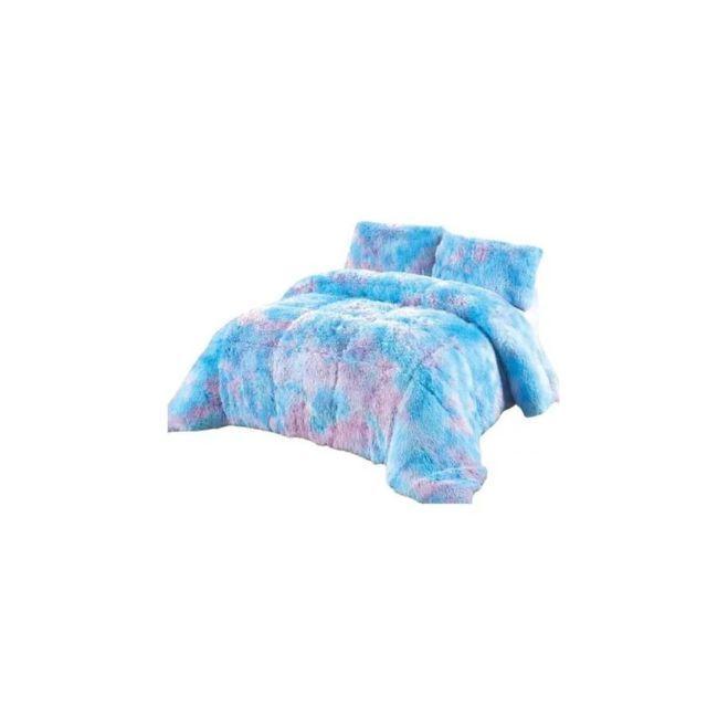 Cobertor Para Cama Plumón Invierno Chiporro Liso Peludo De 2 Plazas-0