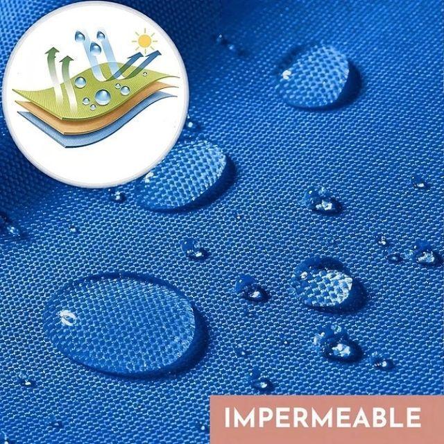 Toldo Plegable 3 X 3 Metros Impermeable Americano Resistente Reforzado Retráctil Color Azul Patas Bl-5