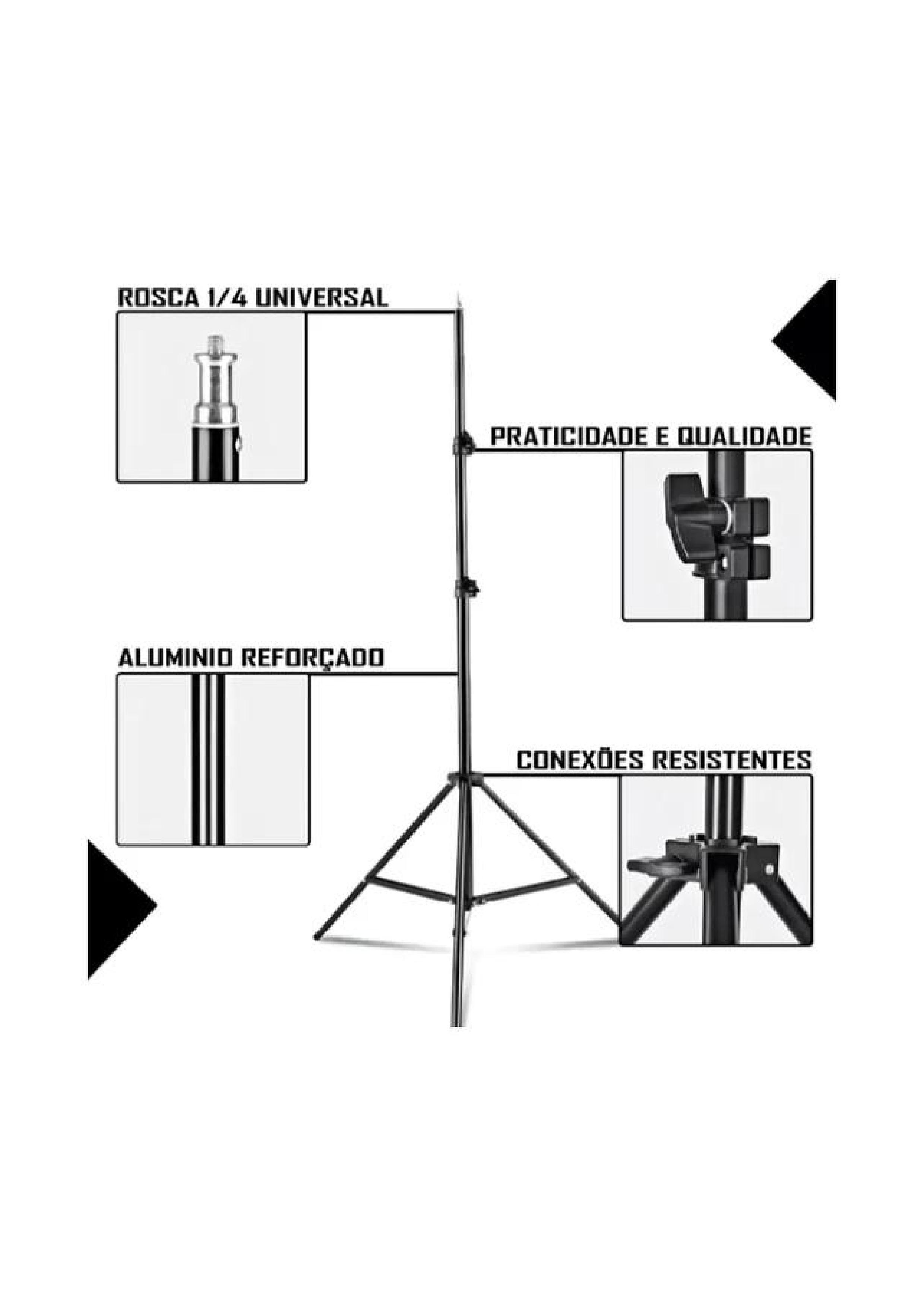 Trípode de 2.10 Metros Para Teléfono Celular, Luz Anular, Iluminador, Cámara-6