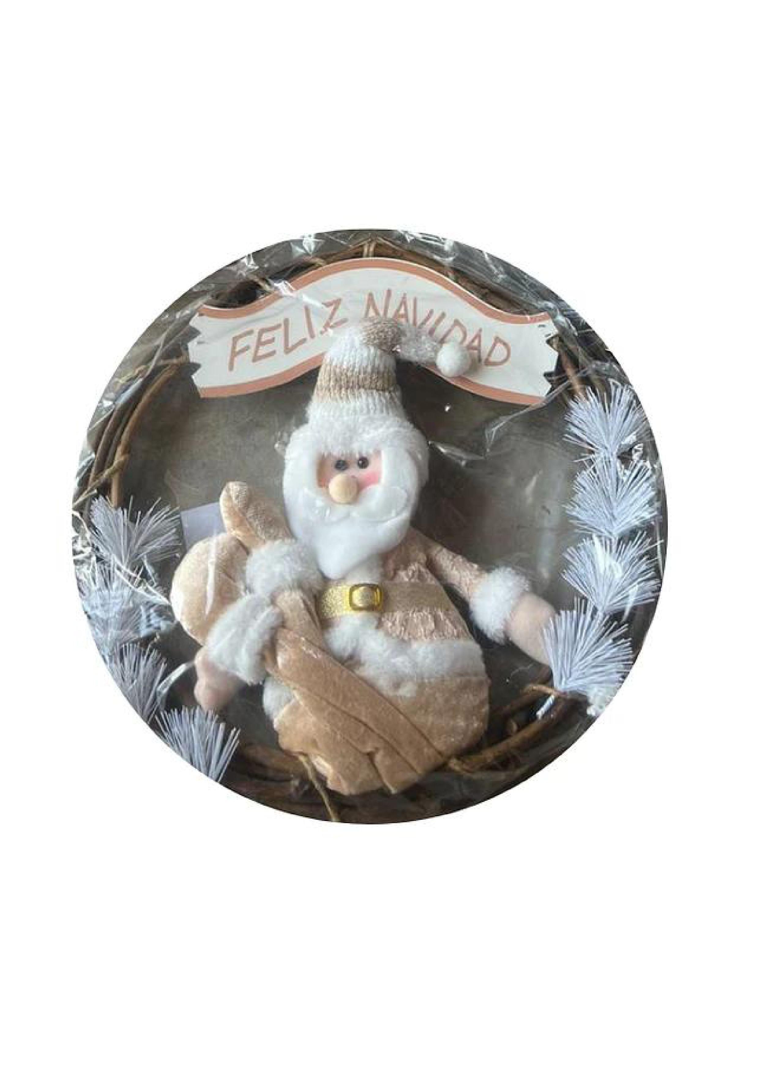Adornos Con Muñeco Para Puerta Navideño-0