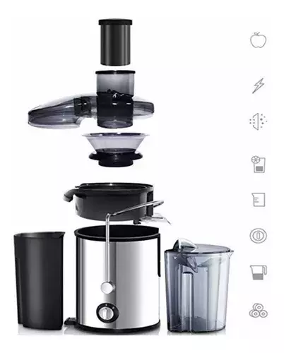 Extractor De Jugos Saca Verduras Frutas Eléctrico Haeger 800W-2