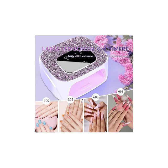 Lámpara De Uñas Inalámbrica De 168 W, Luz Uv Recargable-6