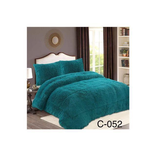 Cobertor Chiporro Peludo 1.5 Plaza Turquesa-1