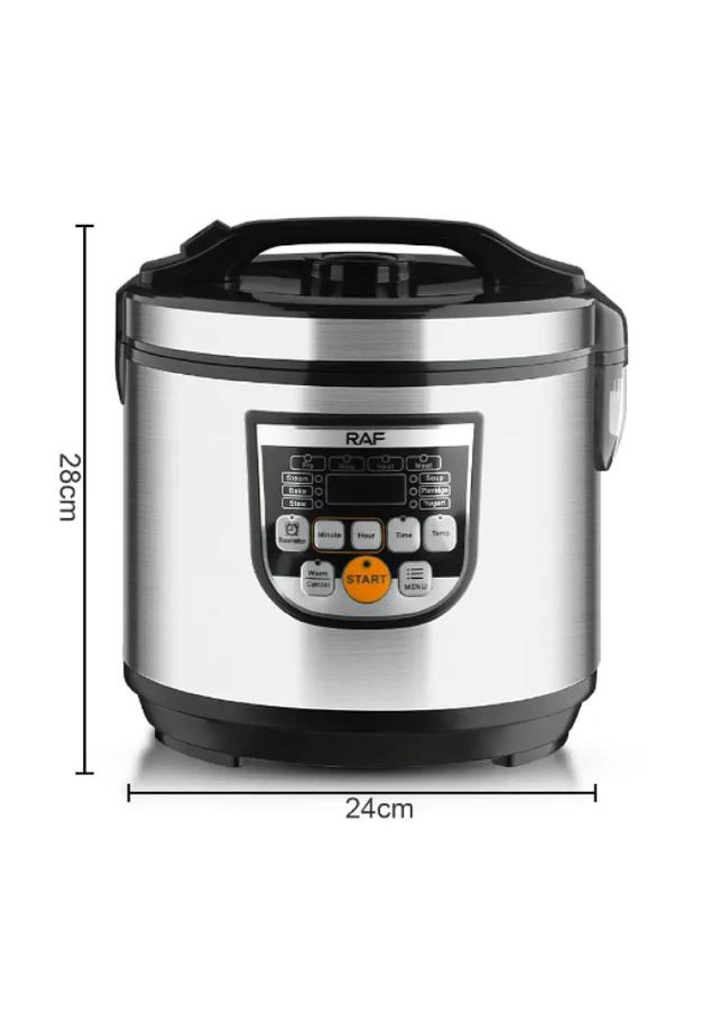 Olla Arrocera Multifunción RAF R.178 Fríe, Calienta, Cocina al Vapor Y Hornea 5Litros 900w-3