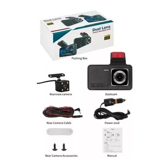 Cámara Frontal Y Retroceso Auto Seguridad HD-2