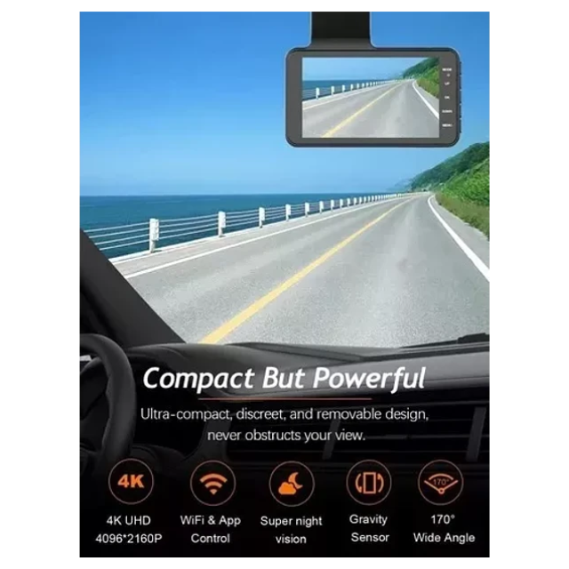Cámara Frontal Y Retroceso Auto Seguridad HD-4