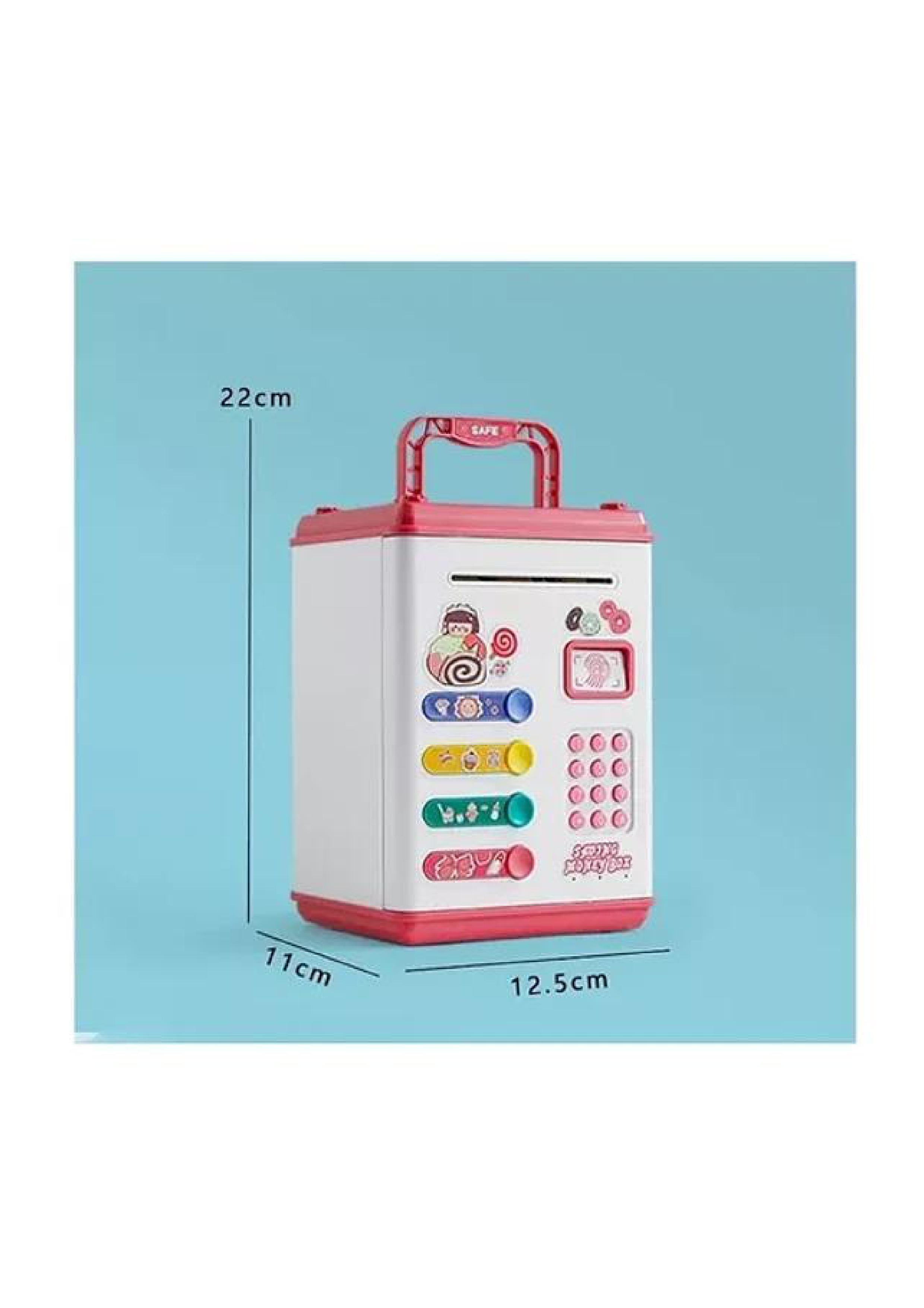 Alcancía Infantil Con Huella Clave Succión De Billetes-2
