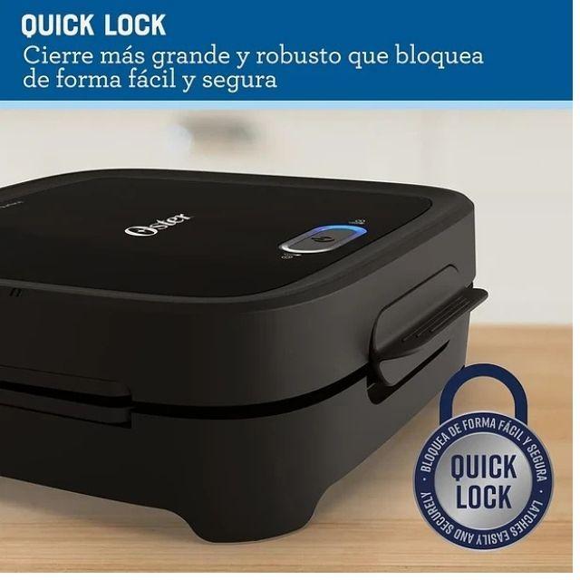 Sandwichera Oster® Compacta Con Platos Hondos Ckstsm400 Color Negro Sandwichero Grill Asador-3